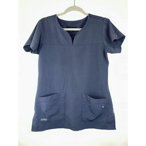 Grey's Anatomy Signature by Barco Women's Scrub Top Size S Dark Gray - Picture 1 of 5